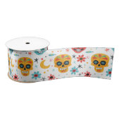 Ruban En Satin Fiesta Calaveras (Bobine)