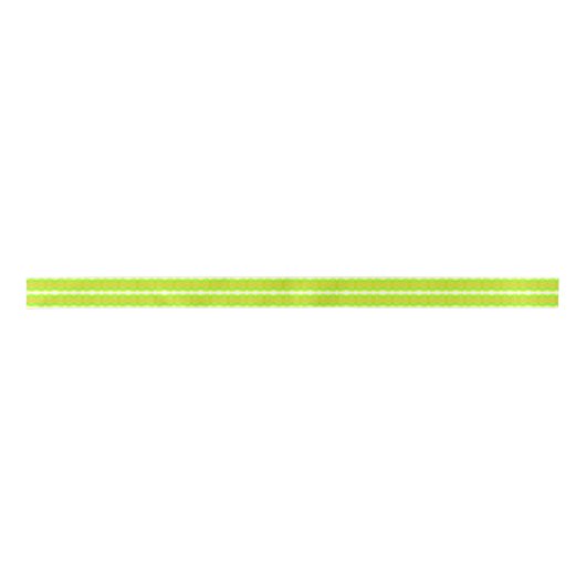Ruban En Satin Figure Vert Et Jaune Huit  Art Motif (Devant)