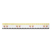 Ruban En Satin Fille Bumble Bee's Jaune et Noir (Devant)