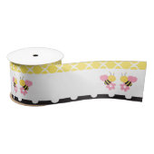 Ruban En Satin Fille Bumble Bee's Jaune et Noir (Bobine)