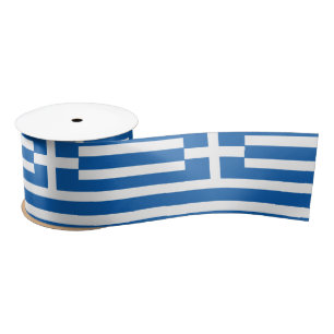 Ruban En Satin Flag de Greece
