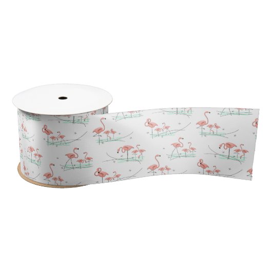 Ruban En Satin Flamant rose Ocean Multi ruban satin (Bobine)