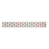 Ruban En Satin Flamant rose Tropical Christmas Wreaths Motif (Devant)