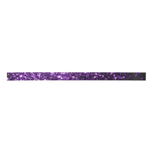 Ruban En Satin Flamme de parties scintillant foncé violet brillan (Devant)