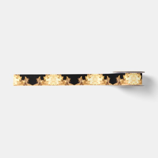 Ruban En Satin Flammes chaudes blanches (Devant)