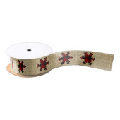 Ruban En Satin Flammes de neige enroulées (Bobine)