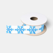 Ruban En Satin Flèche de neige Blue Winter (Bobine)