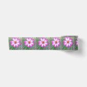 Ruban En Satin Fleur Cosmos rose et blanc (Devant)
