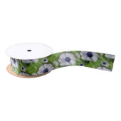 Ruban En Satin Fleur d'anémone bleu marine (Bobine)