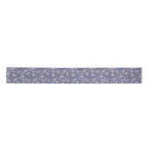 Ruban En Satin Fleur de coton rose bleu (Devant)