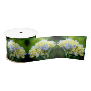 Ruban En Satin Fleur Dreamy Blue Hydrangea