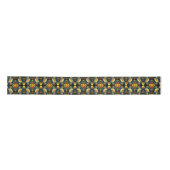 Ruban En Satin Fleur marguerite jaune Abstrait (Devant)