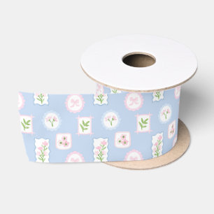 Ruban En Satin Fleur prépa aquarelle grandmillennial