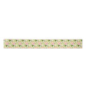 Ruban En Satin Fleur tropicale de jungle (Devant)