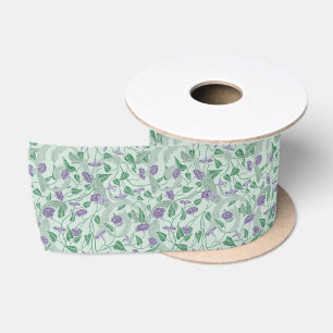 Ruban En Satin Fleur violet victorienne Ivy Flore décorative