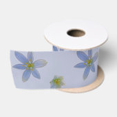 Ruban En Satin fleurir en blanc (Bobine)