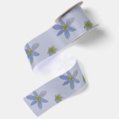 Ruban En Satin fleurir en blanc (Dos)