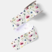 Ruban En Satin Fleurs à l'aquarelle (Dos)