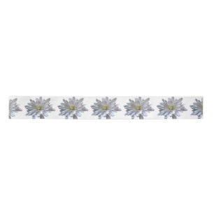 Ruban En Satin Fleurs blanches motifs de marguerite