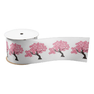 Ruban En Satin Fleurs de cerisiers au Sakura japonais Thunder_Cov