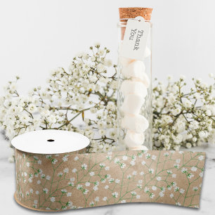 Ruban En Satin Fleurs de Gypsophile Mariage Bohème Baptême