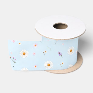 Ruban En Satin Fleurs de Lilas