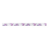 Ruban En Satin Fleurs élégantes féminines florales rose violet (Devant)