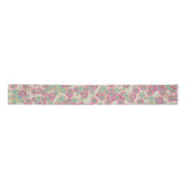 Ruban En Satin Fleurs japonaises Abstraites uniques Motif d'art (Devant)