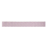Ruban En Satin fleurs violettes motif (Devant)