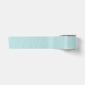 Ruban En Satin Flocons Fantaisistes en Motif Bleu Aqua (Devant)