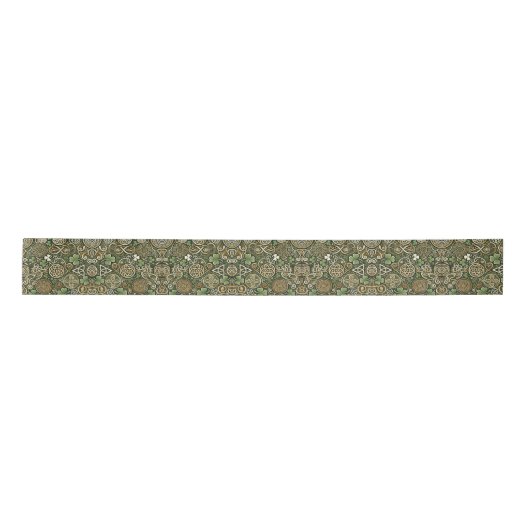 Ruban En Satin Floraison Celtique (Devant)