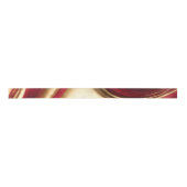 Ruban En Satin Flux Abstrait Art-Rouge et Or- (Devant)