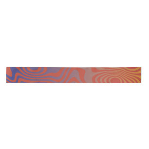 Ruban En Satin Flux de rêve l Motif abstrait tripant - N° 01