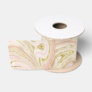 Ruban En Satin Fond abstrait en marbre d'or rose