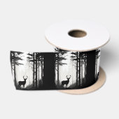 Ruban En Satin Forêt de cerfs faune (Bobine)