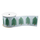 Ruban En Satin Forêt de sapin (Bobine)