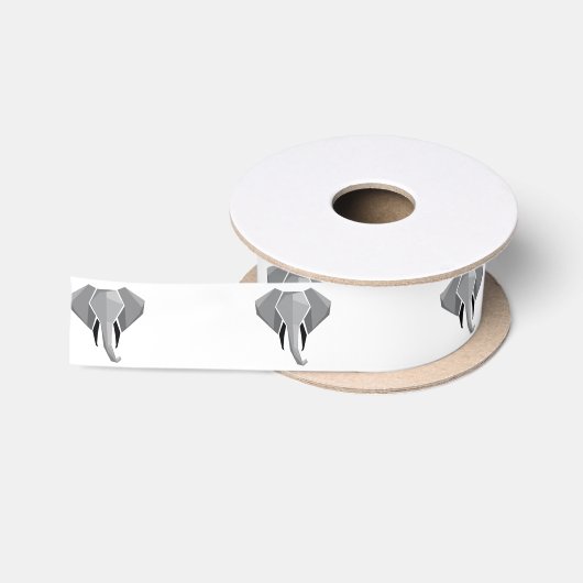 Ruban En Satin Formes simples Géométrie Tête d'éléphant (Bobine)
