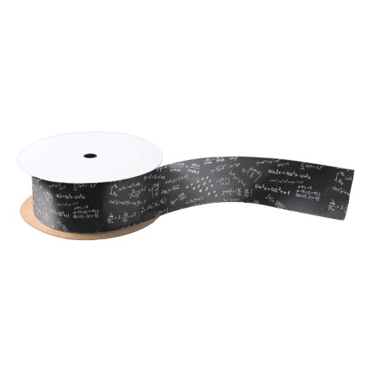 Ruban En Satin Formules mathématiques de tableau noir (Bobine)