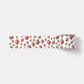 Ruban En Satin Fraise et fraises (Devant)