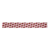 Ruban En Satin Framboises rouges framboises mûres Imprimer (Devant)