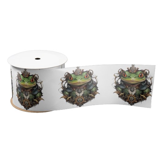 Ruban En Satin Froggie Frog Steampunk, (Bobine)