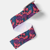 Ruban En Satin Fuchsia en bleu et violet (Dos)