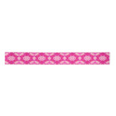 Ruban En Satin Fuchsia et Pastel Pink Tie Dye Motif (Devant)