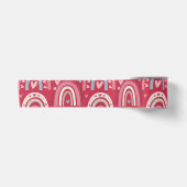Ruban En Satin Fuchsia Valentines Day Rainbows (Devant)