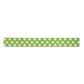 Ruban En Satin Fun Pickleball Motif Vert Blanc (Devant)