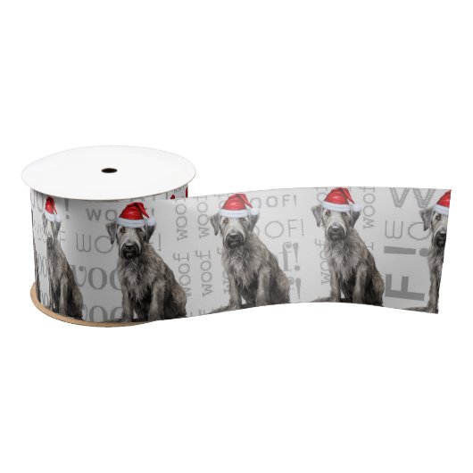 Ruban En Satin Funny Dog Lover Cute Wolfhound Dog Christmas (Bobine)