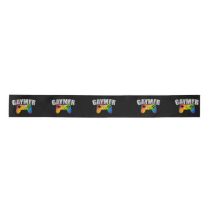 Ruban En Satin Gaymer Rainbow Drapeau Jeu Lesbienne Gay Bisexual 