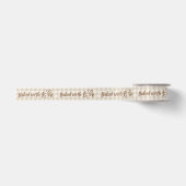 Ruban En Satin Gingham Beige Cuisson Avec Amour (Devant)