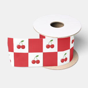 Ruban En Satin Gingham Cerise Vintage : Coquette & Cottagecore 