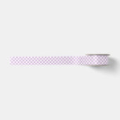 Ruban En Satin Gingham Rétro Douce Lilas (Devant)